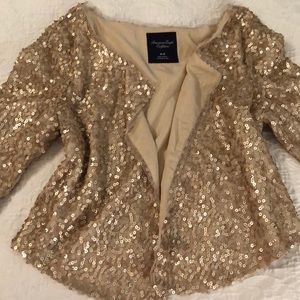 Hold Sequin Crop Blazer